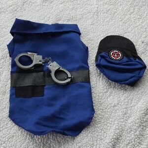 Blue Dog Costume with Handcuffs Xl